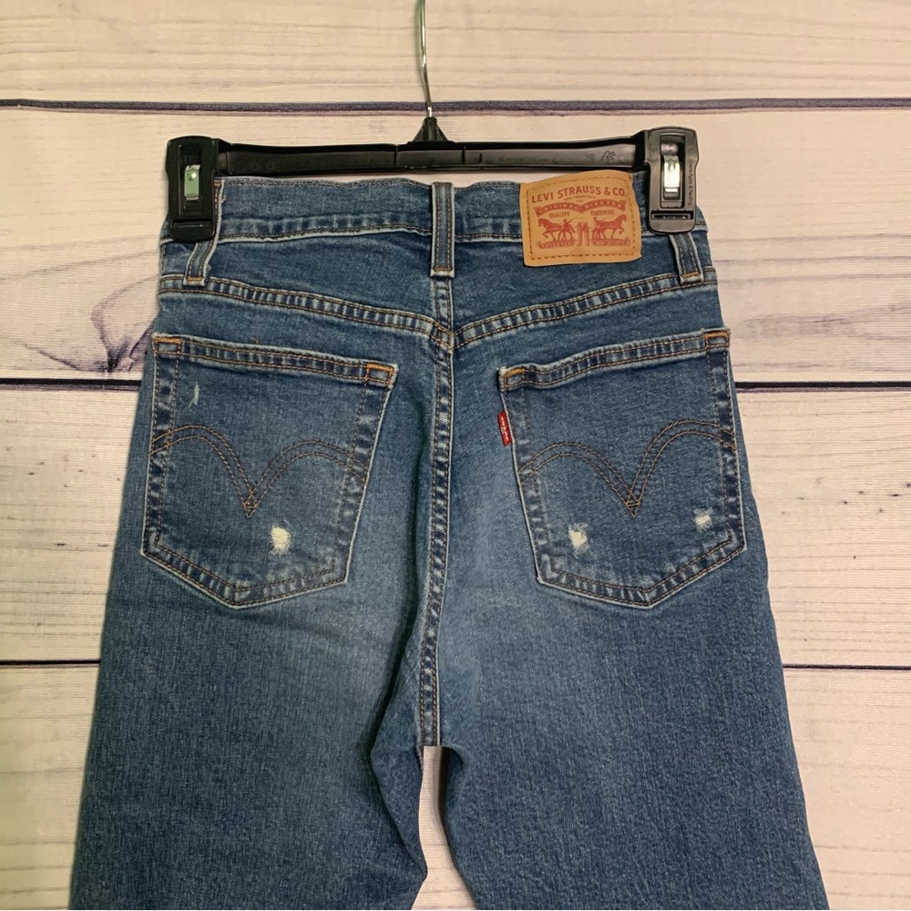 Levi’s Wedgie Distressed High Rise Skinny Jeans Size 25 - Picture 8 of 11